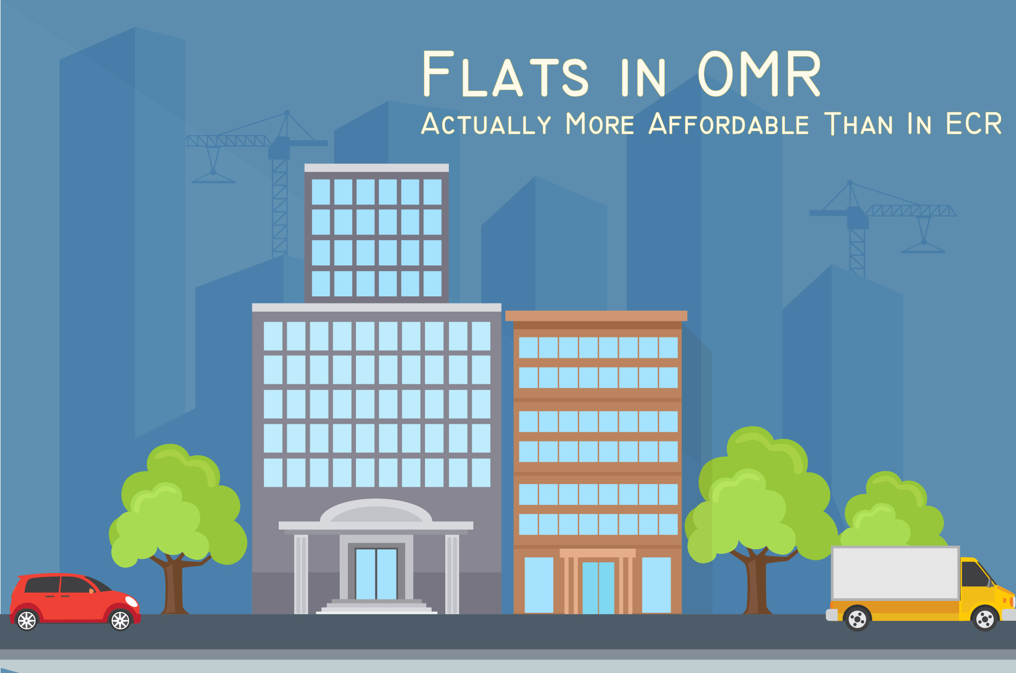 Flats in OMR Affordable than in ECR