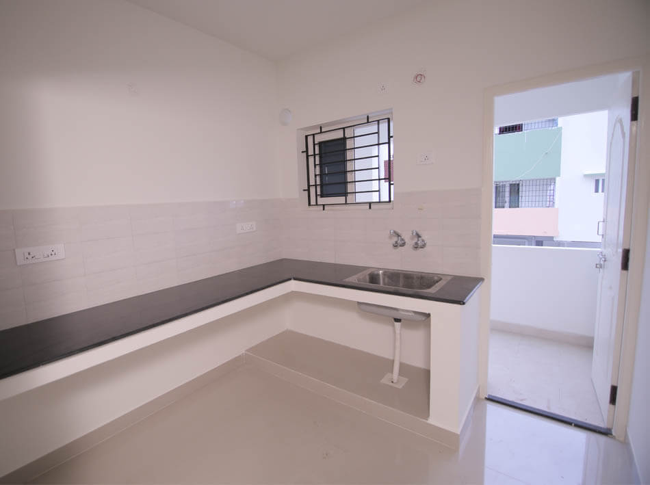 Kitchen at OMR Flats