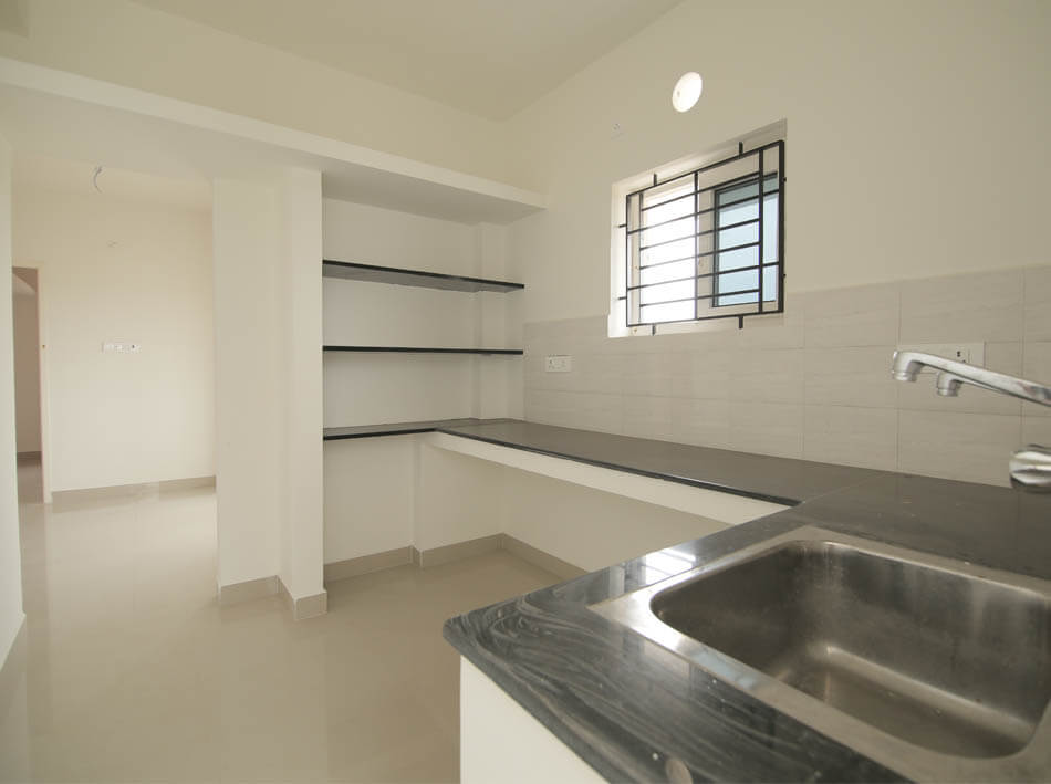 Kitchen at Sholinganallur Apartments