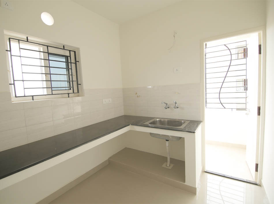 Kitchen at Sholinganallur Flats