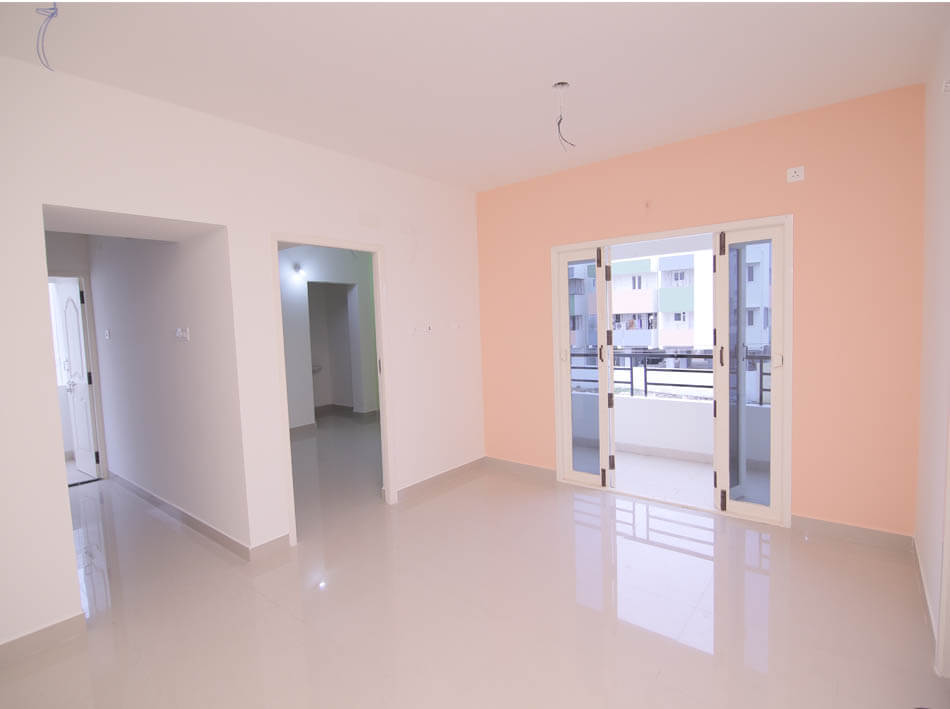 Living Room at OMR Flats